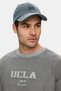 Leopold Dark Gray Crew Neck Cotton Appliqué Embroidered Washable Loose Fit Men's Sweatshirt - 4
