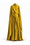 Silk Dress with Cape Detail