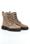 Genuine Suede Leather Zippered Mink Women's Boots - 264871 - 2