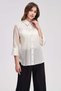 Plain 3/4 Sleeve Blouse - 4