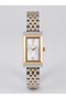 Women's Rectangular Case Steel Band Vintage Wristwatch - 3