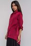 Solid Buttoned Long-Sleeve Top - 2