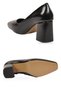 Black Wrinkled Thick Heeled Stylish Comfortable Special Day and Night Women's Heeled Shoes 584119 - 5