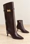 Eloi̇se Detachable Dust Cover Detailed Buckle Zipper Pointed Toe Thin Heeled Women's Boots - 8