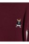 Esvab • Modern & Distinctive Zero Roba Collar Cute Teddy Bear Printed Men's Knitwear Sweater - 3