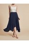 Solid Pleated Midi Skirt - 2