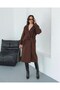 Premium Belt Button Detail Checked Coat - 5