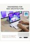 6-in-2 USB-C Snap Hub, 4K@60Hz HDMI, For MacBook Neo, Silver - 2