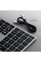 Slim X3 Bluetooth Backlit Keyboard, Multi-Device Sync, Space Grey - 5