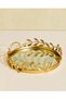 Gold Leaf Round Decorative Tray 33x34.4x7.8cm - 2