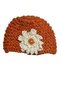Unique Orange Knitted Hat - 4