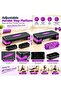 Aerobic Exercise Step Platform – Adjustable Height Fitness Stepper with Anti-Slip Surface for Home Workouts, Black & Purple - 2