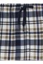 Beige Regular Fit Plaid Men's Pajama Bottoms - 2