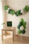 Safari Jungle Birthday Decoration Deluxe Set Felt Letter Board with Stand Pump Balloon Chain 7-Piece Transparent Balloon with Stand