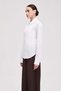 Plain Long Sleeve Button-Front Shirt - 2