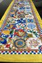 40X140Cm Woven Stain-Resistant Printed Thai Feather Fabric Tablecloth Decorative Runner Washable - 2