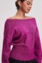 بلوزة شتوية بأكمام طويلة وياقة على شكل قارب - 6