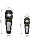 Motorcycle Knee & Elbow Protection Kit – 4pcs Stainless Steel Knee Pads & Elbow Guards, Shockproof Adjustable Bike Safety Gear for Delivery Riders, Motocross, Dirt Bike, Cycling & Off-Road - 4