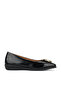 , Women's Genuine Leather Comfort Ballerinas 1631050Z2025 Black - 3