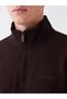 Özmarka New Season Brown Stand Collar Men's Sweatshirt - 3
