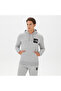Fine Men's Gray Hooded Hoodie