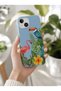 iPhone 15 Plus Compatible Launch Silicone Tropical Toucan Bird Themed Shock-Absorbing Case Blue