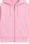 39210-26 Girl's 3-Threaded Hooded Zippered Stone Sun Patterned Sweatshirt 9–12 Years - 6