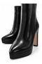 Women's Platform Heeled Boots High Thick Heeled Stylish Casual Ankle Boots - 3