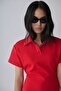 Red Raine Polo Collar Dress - 2