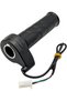 Electric Scooter Throttle Grip – Universal 3-Wire Twist Accelerator for E-Bike & Scooter Controllers – Right-Hand Anti-Slip Rubber Handle, Hall Sensor Plug-and-Play (Red/Black/Green Wiring) - 7