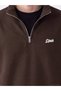 Rmz Gi̇yi̇m Farkiyla Dik Roba Collar Embroidered Men's Sweatshirt - 4