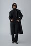 Black Estelle Maxi Cashmere Coat - 2