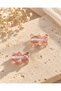 Handmade Murano Glass Jellyfish Pink Teddy Bear Beads (2 Pieces) - 2