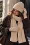 Women's Knitted Scarf, Beanie, Gloves 3-Piece Winter Accessory Set - 2