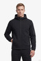 Men's Stand Collar Black Sweatshirt