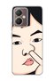 Vivo Y27 Compatible Funny Face Nose Printed Transparent Phone Case