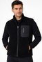 Black Men's Outdoor Fleece Vest - 4019-10