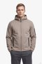 Men's Regular Fit Brown Hooded Sweatshirt