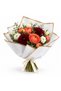 Flower Wrapping Paper White Gold Edge Matte 20 Pack 58X58 cm Bouquet Packaging Decoration - 2