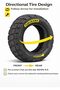 90/65-6.5 Electric Scooter Tire, Heavy Duty Tubeless Replacement Tyre for E-Scooter, Deep Tread High Grip, Nylon Reinforced, Durable for Delivery Bikes & Daily Commuting - 6