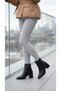 Pointed Toe Leather Look Leather Front Metal Detailed Zippered Short Simple Classic Boots Bootie - 6