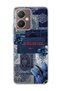 Vivo Y27 Compatible Blue Butterfly Verse Printed Transparent Phone Case