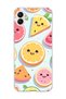 Samsung Galaxy A06 Compatible Cute Fruit Slices Printed Transparent Phone Case