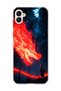 Samsung Galaxy A05 Compatible Fire Dragon Forest Printed Transparent Phone Case