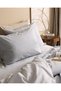 Absolon Double Cotton Printed Sheet and Duvet Cover Set - Gray - 6