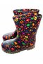 Garden Rain Transparent Yellow Floral Patterned Girls' Boots - 7