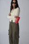 Cream Double Layer Ribbed Knitwear Cardigan - 3