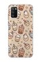 Samsung Galaxy A02S Compatible Cute Bubble Tea Printed Transparent Phone Case