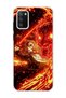 Samsung Galaxy A02S Compatible Anime Flame Sword Printed Transparent Phone Case