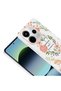 Xiaomi Redmi Note 14 4g Case with Floral and Bow Pattern, Camera Raised, Premium - 8